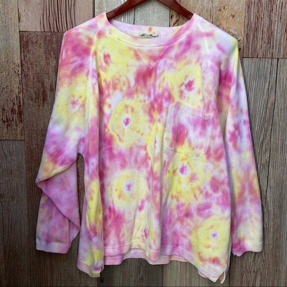 Tye Dyed Eddie Bauer Sweatshirt L - Picture 2 of 5